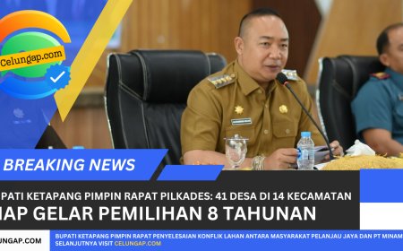 Bupati Ketapang Pimpin Rapat Pilkades: 41 Desa di 14 Kecamatan Siap Gelar Pemilihan 8 Tahunan