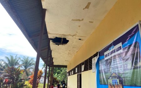 Sekolah Dasar Negeri 23 Sungai Laur memperihatinkan , Warga Harap Uluran Tangan Pemerintah Daerah Kabupaten Ketapang